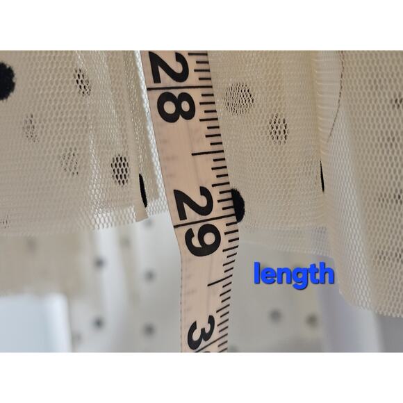 Free People Saya polka dot Sheer Mesh Tulle Baby doll Dress Size M - Picture 8 of 9